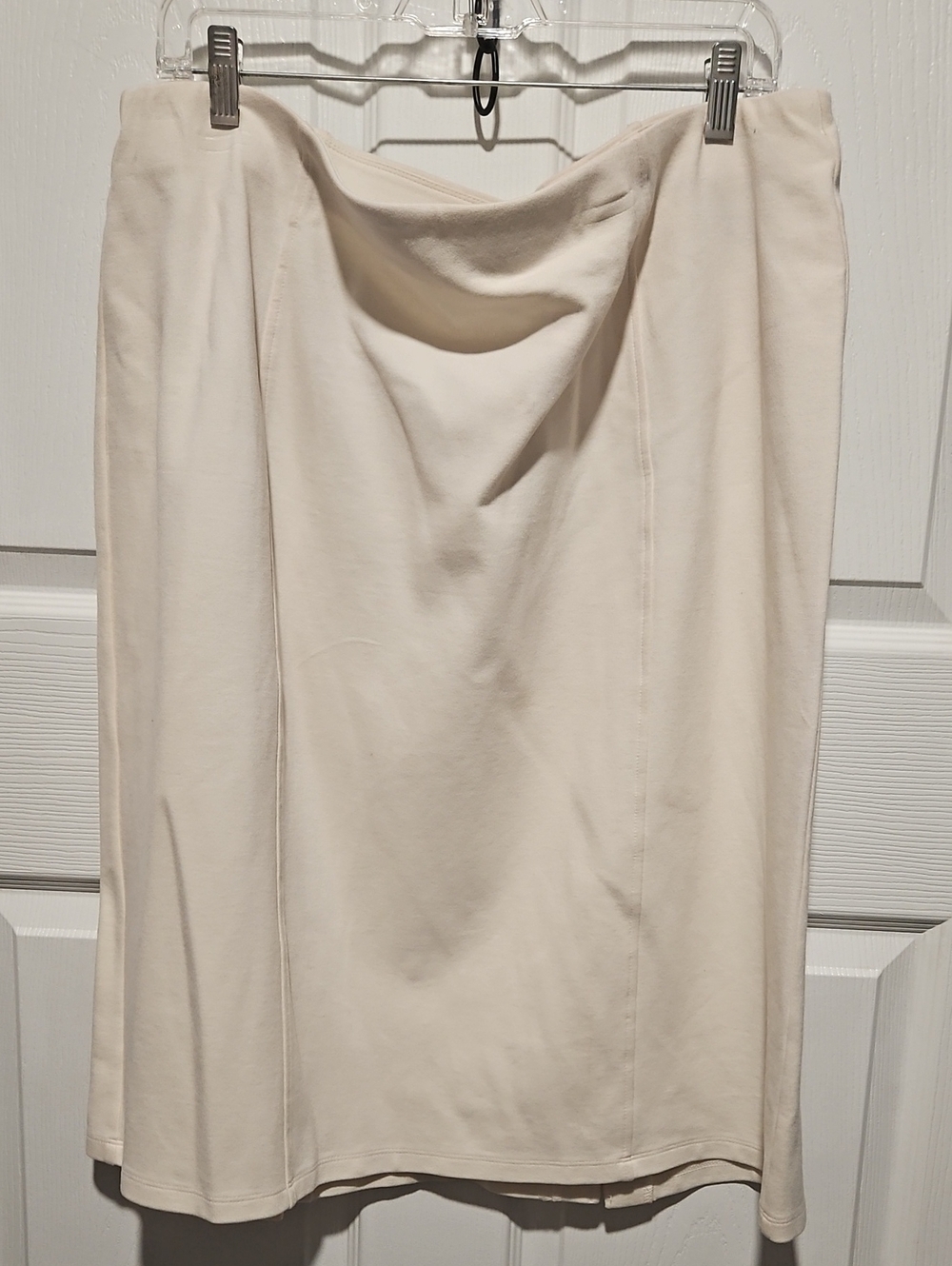 Cato Cream Midi Skirt - Sleek A-Line Style